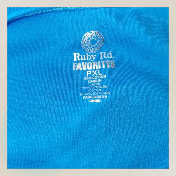 Ruby Rd. Blue Tank Top - Picture 5 of 5